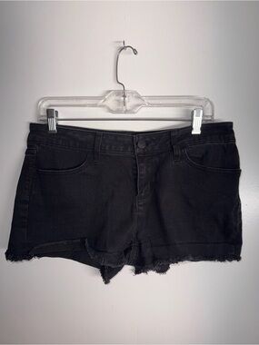 Women's Black Denim Cutoff Shorts